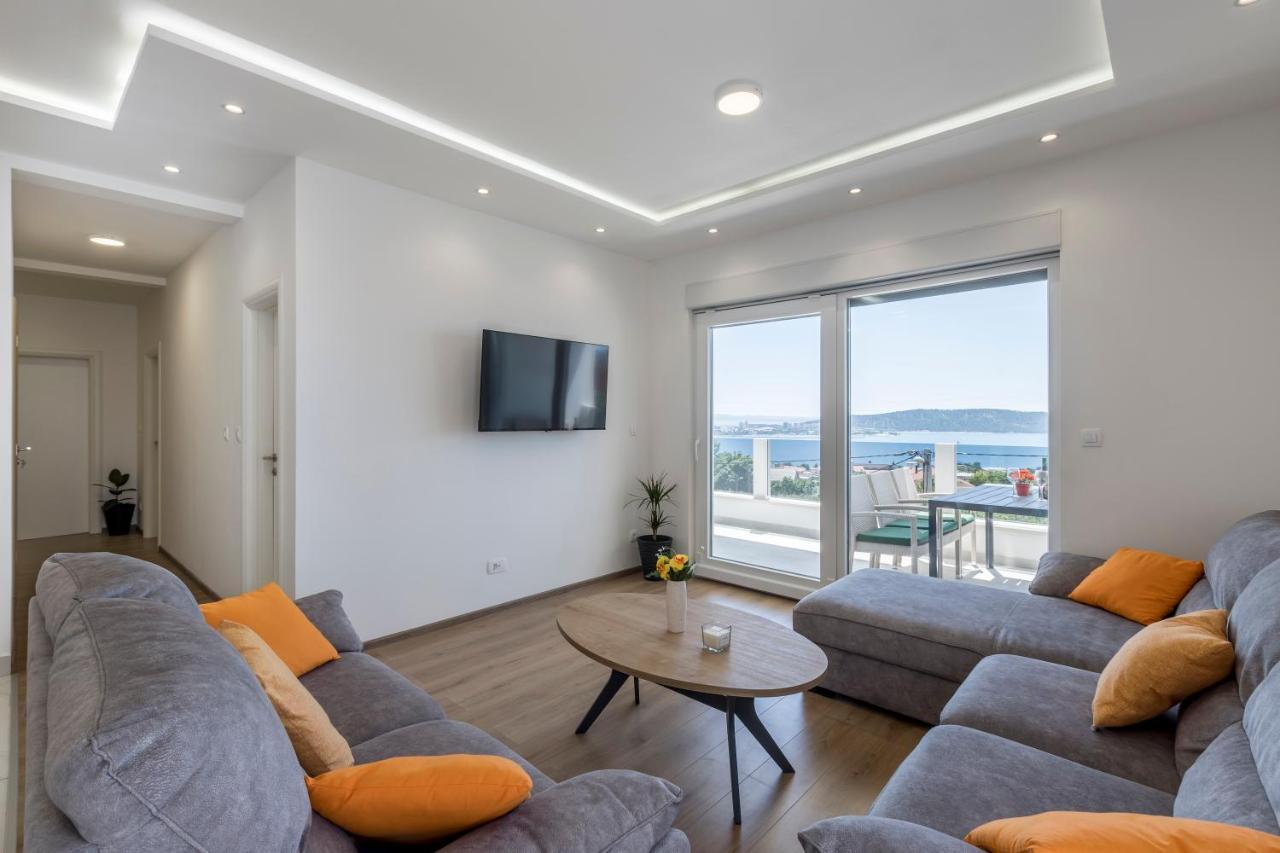 Luxury Villa La Nonna Ana - Heated Pool, Sea View, Near Split Kastela Exterior photo