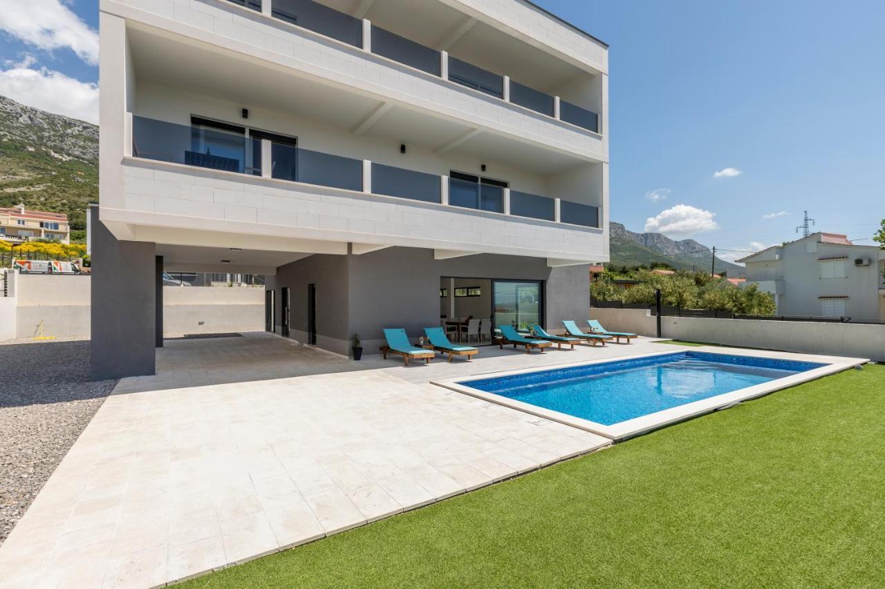 Luxury Villa La Nonna Ana - Heated Pool, Sea View, Near Split Kastela Exterior photo